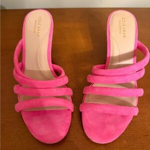 New in original packaging Coe Haan brand pink strappy shoes in size 7